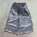 Fashionable Plaid Color-blocked Drawstring Casual Shorts