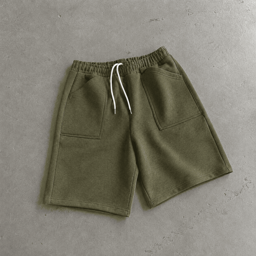 Men's Fashion Cotton Pocket Drawstring Sports Shorts