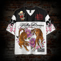 Valley Floral Tiger Japanese Graphic Mesh Jersey T-shirt