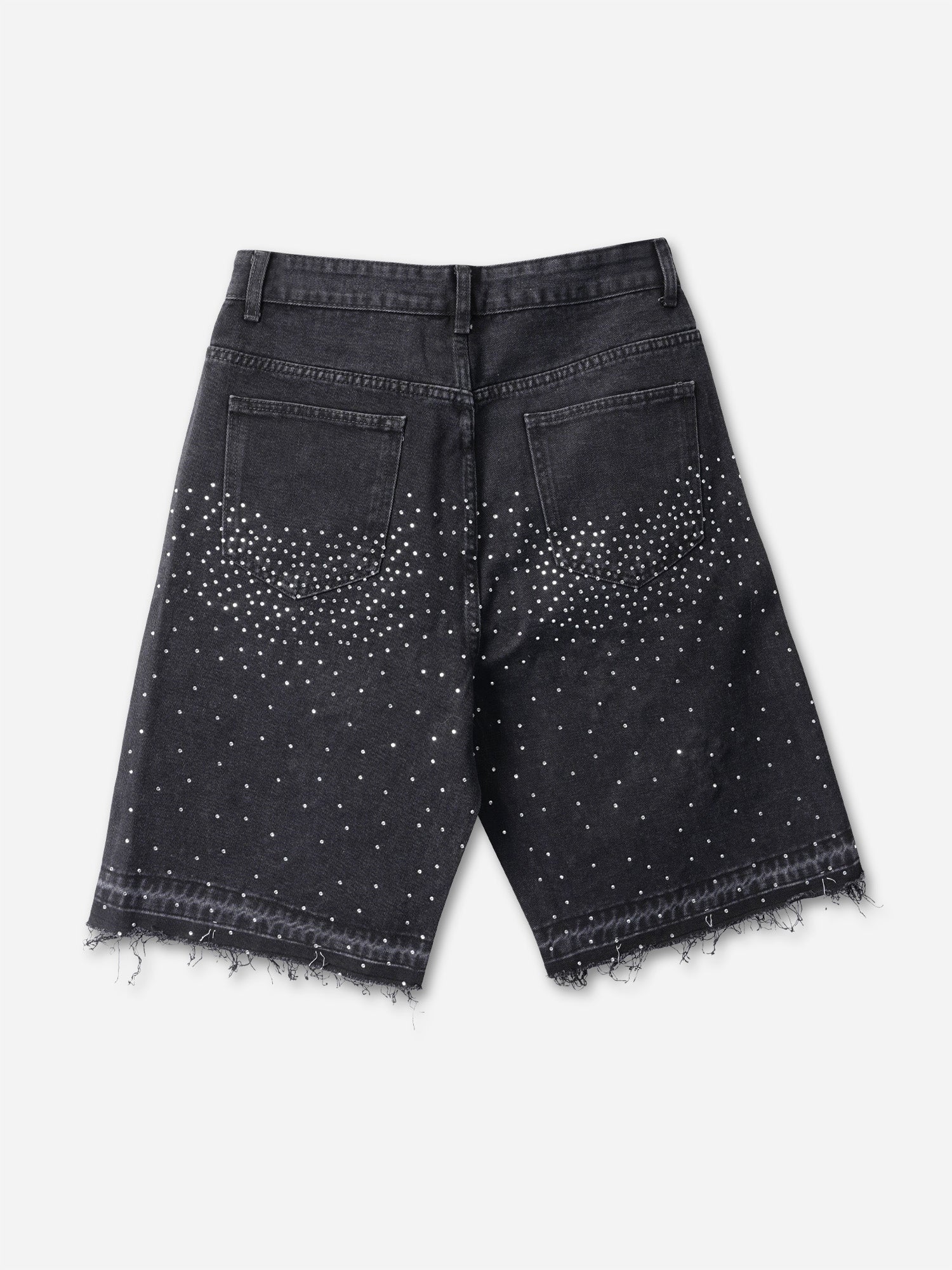 Hiphop Cross Hot Diamond Denim Shorts