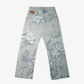 Millennial Cupid Angel Print Hip-hop Baggy Jeans