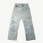 Millennial Cupid Angel Print Hip-hop Baggy Jeans