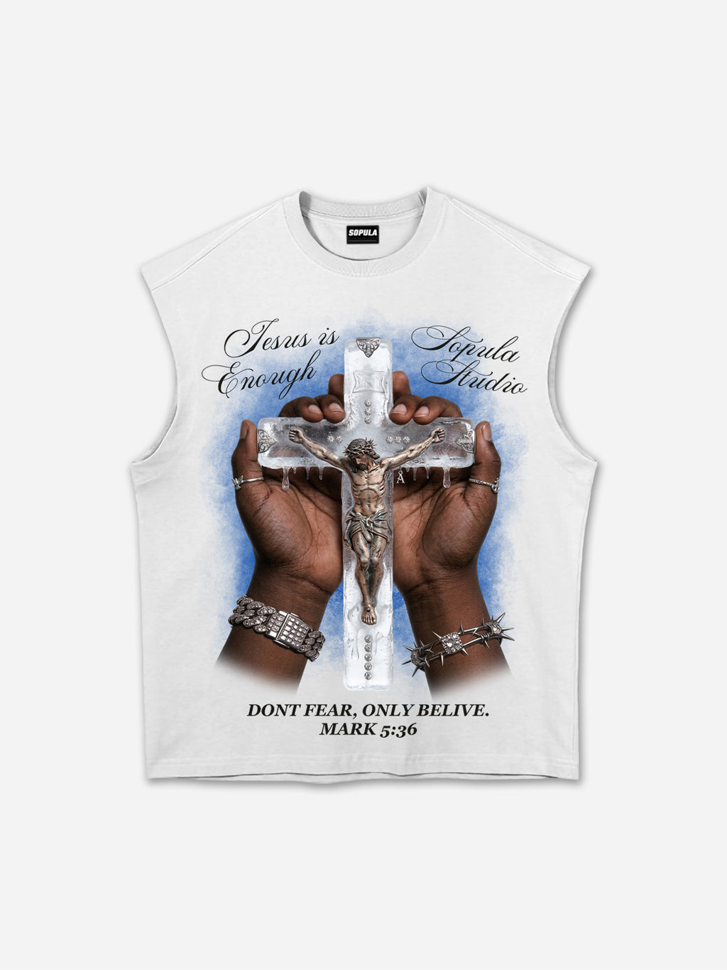 Jesus Is Enough Vintage Graphic Tank Top