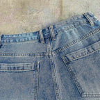 Men's Printed Pattern Loose Fit Denim Shorts Jorts