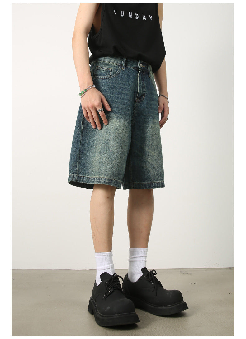 Vintage Distressed Denim Shorts