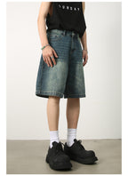 Vintage Distressed Denim Shorts