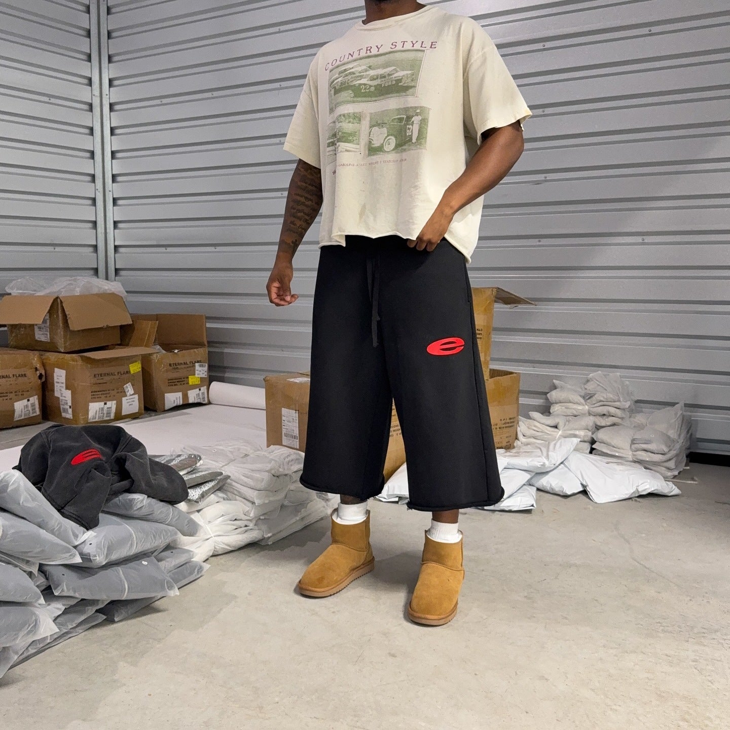 Retro Y2k Men's Drawstring Sweatpants