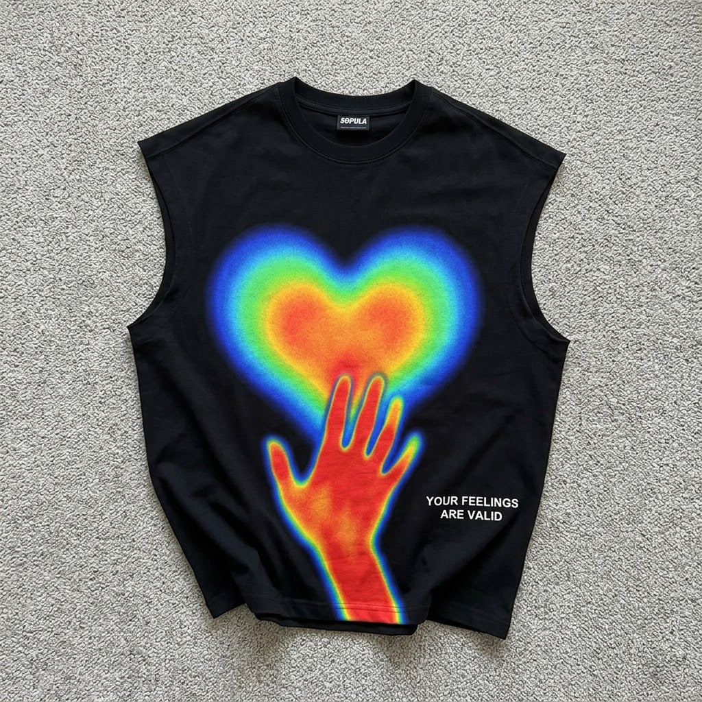 Your Feelings Are Valid Thermal Sensitivity Abstract Graphic Tank Top