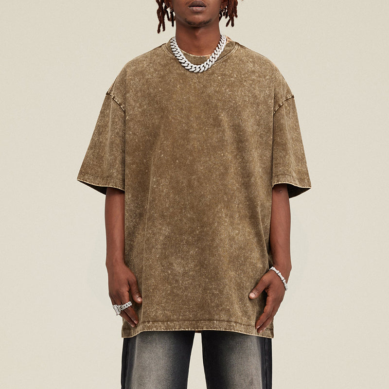 Sopula Studio Men's Basic Acid Washed Oversized T-Shirt