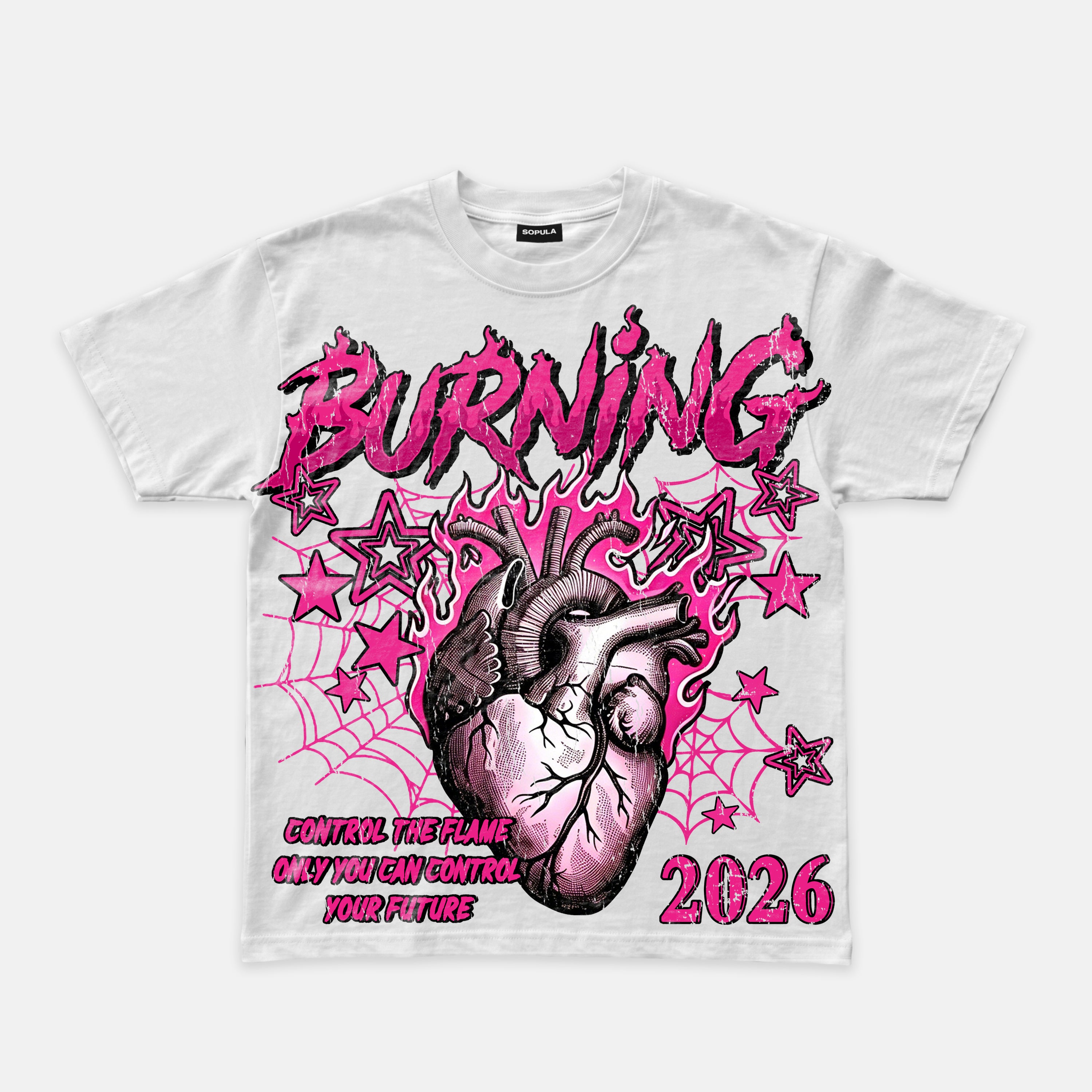 Dissection Of The Dark Burning Heart Graphic T-shirt