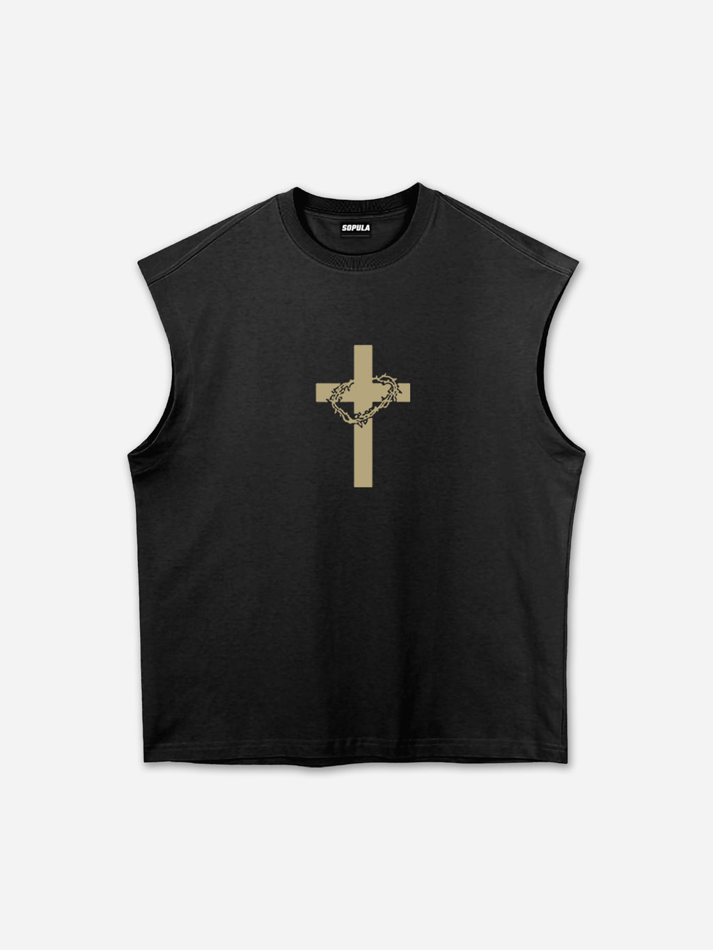 Jesus With Crown Of Thorns Graphic Tank Top