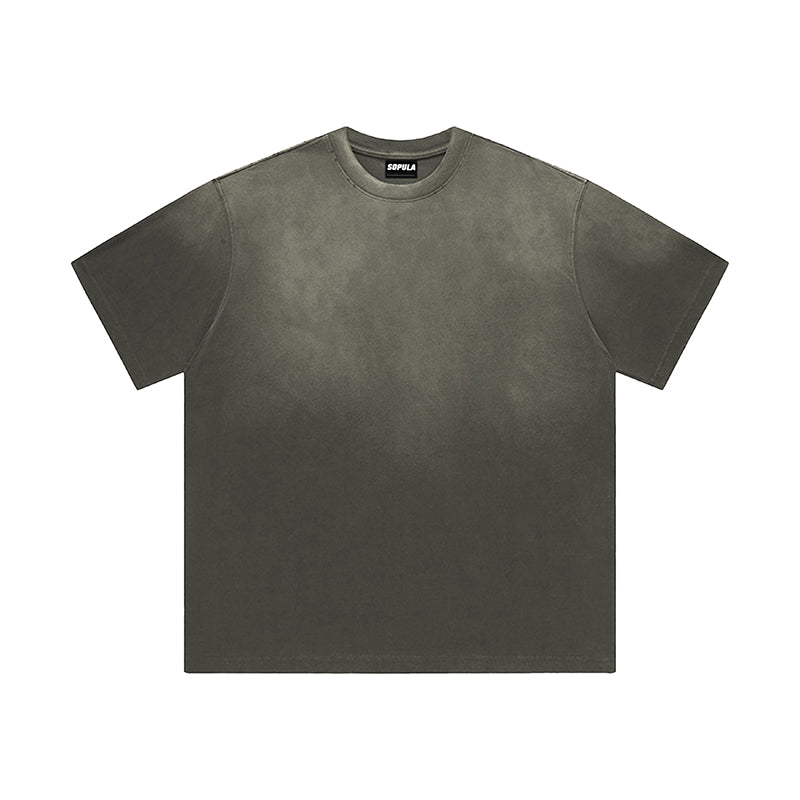 Faded Wash With Gradient Effect Heavyweight Loose-fit T-shirt