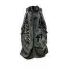 Hip-Hop Gothic Cross-style Denim Capri Baggy Jeans