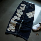 Men's Hip-hop Style Personalized Dollar Print Baggy Jeans