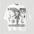 Saints And Wings Choose Your Pain Printed Graphic T-shirt