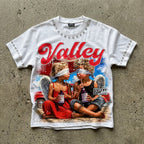 Valley Sopula Cough Syrup And Angels Retro Graphic T-shirt