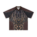 West Coast  Leopard Print Maillard Color Scheme Graphic Mesh Jersey