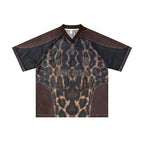 West Coast  Leopard Print Maillard Color Scheme Graphic Mesh Jersey