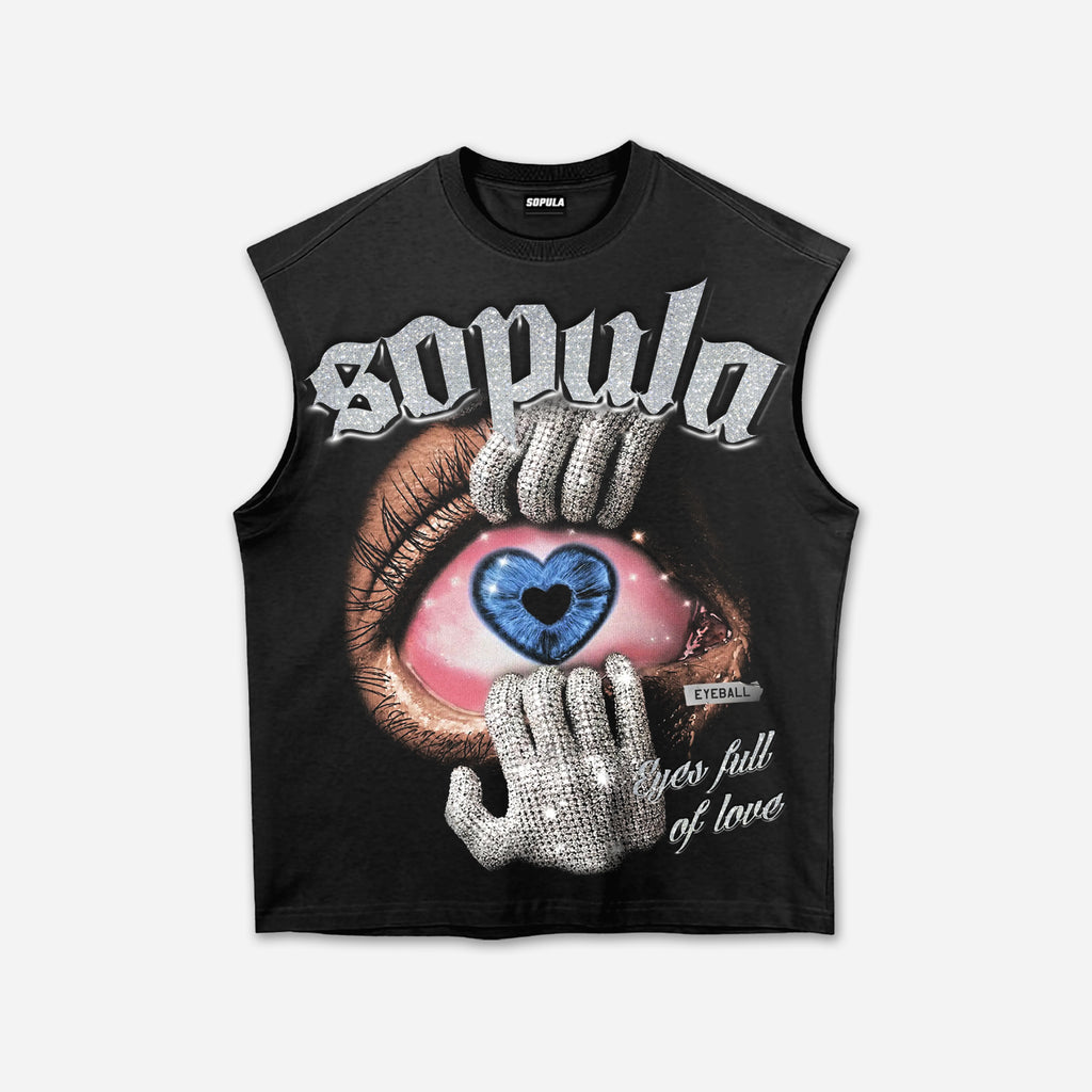 American Hip Hop Love In My Eyes Graphic Tank Top