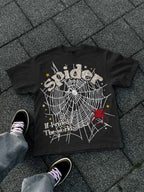 Spider Web If I Ruled The World Vintage Graphic Cotton T-shirt