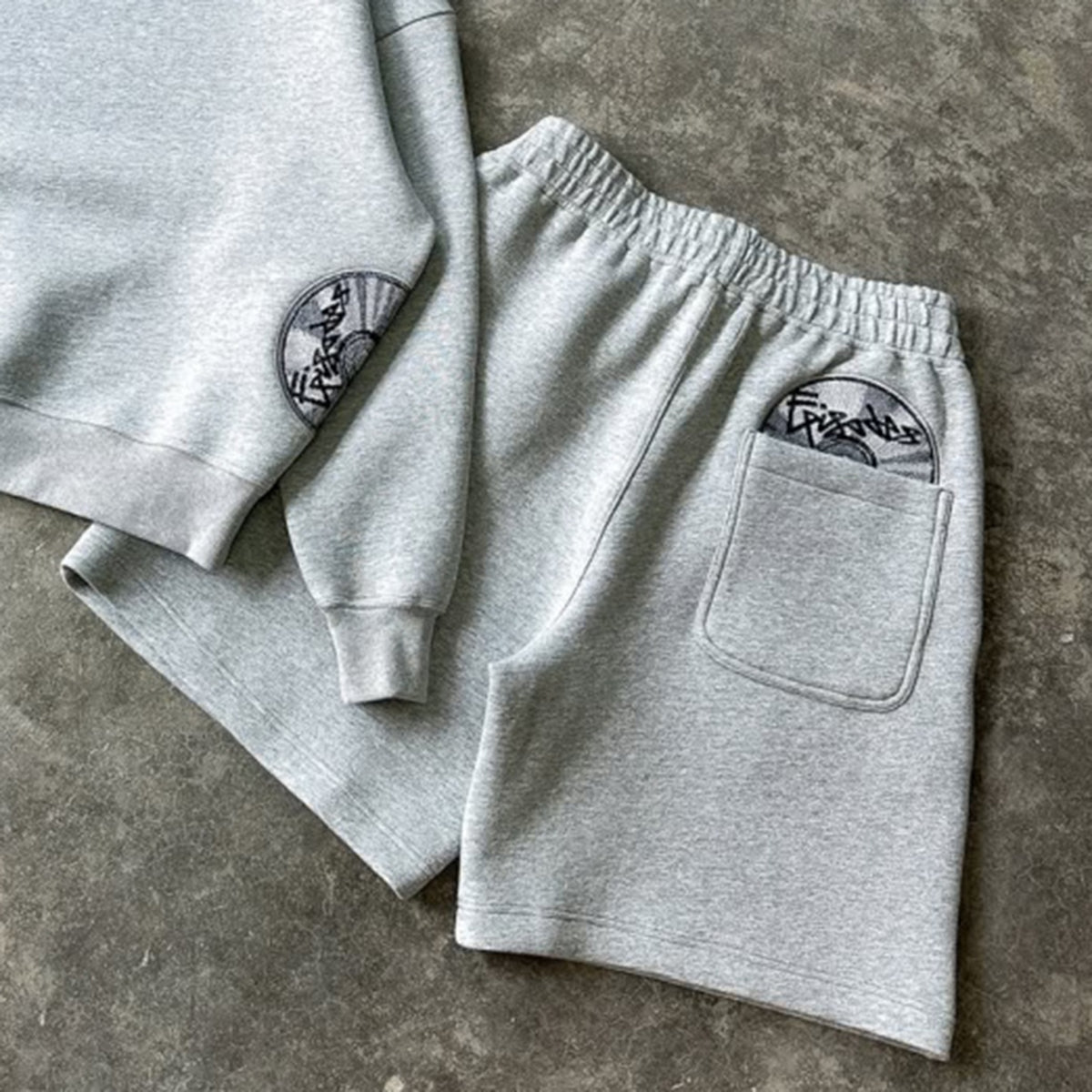 Men's Fashion Cd Embroidered Drawstring Sports Shorts