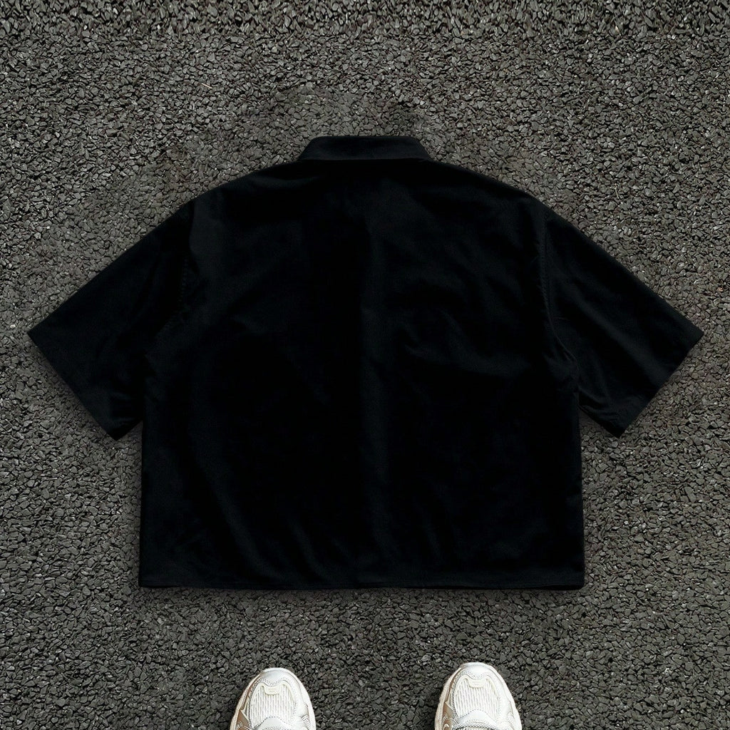 Men's Star Print Loose Short-sleeve Shirt