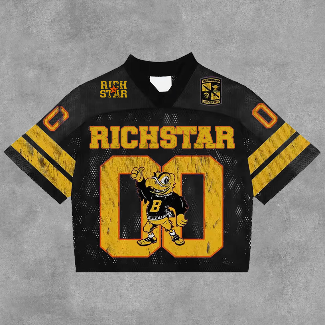 Vintage Rich Star Graphics Blokecore Blokette V-neck T-shirt