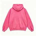 Retro Y2k Valley Pattern Acid-washed Oversized Zip-up Hoodie