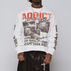 Streetwear Addict Struggle Graphic Long Sleeve T-shirt