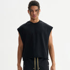 Unisex Basic Terry Cloth Short Tank Top