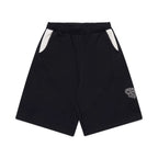 Men's Color-blocked Embroidered Drawstring Sports Shorts