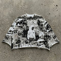 Wartime Poster Boy Collage Graphic Boxy Crop Crimped Edge T-shirt