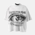 Faith Over Fear Eye Graphic Cotton T-shirt