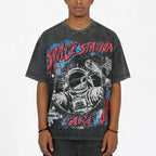 Fly By Choice X Spacestation Graphics Acid Washed Retro T-shirt
