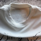 Retro Angel Saint Letter Print Waffle Knit Long-sleeve T-shirt