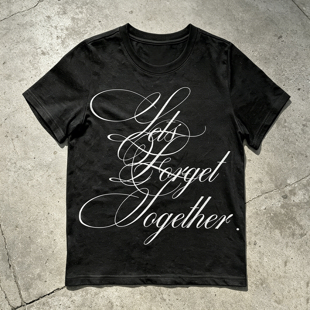 Men's Letter Print Cotton T-shirt