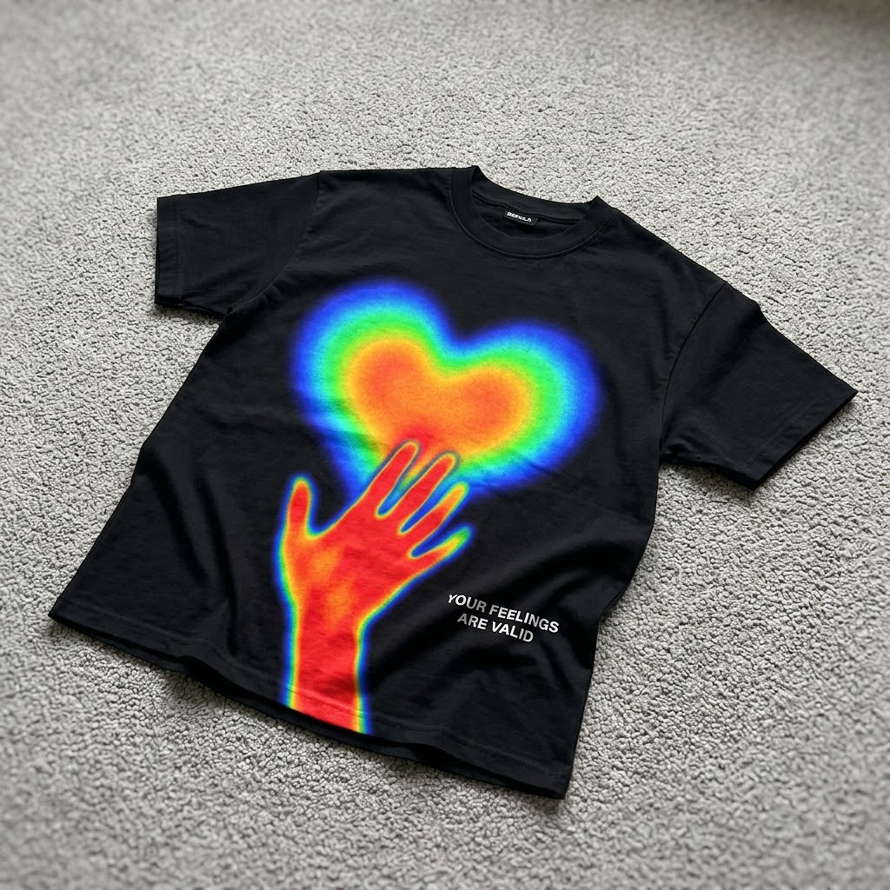 Your Feelings Are Valid Thermal Sensitivity Abstract Graphic Cotton T-shirt