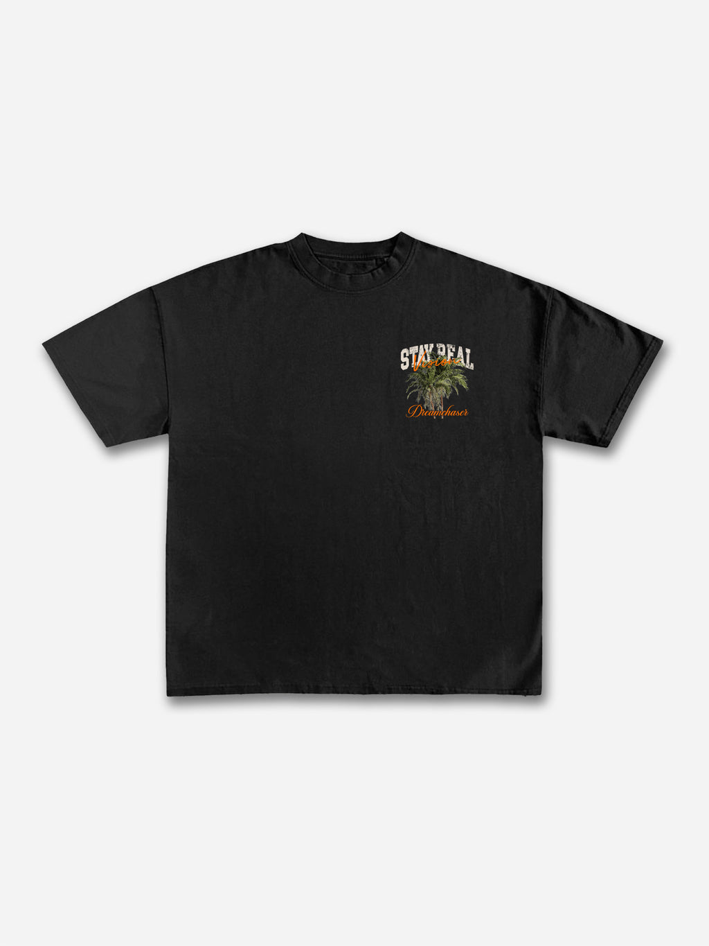 Stay Real Coconut Vacation Vintage Graphic Cotton T-shirt