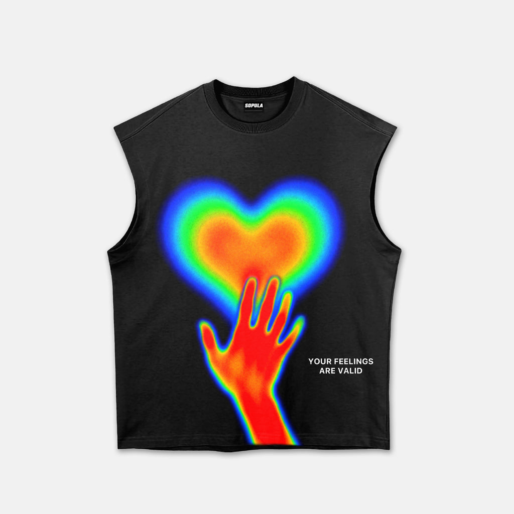 Your Feelings Are Valid Thermal Sensitivity Abstract Graphic Tank Top