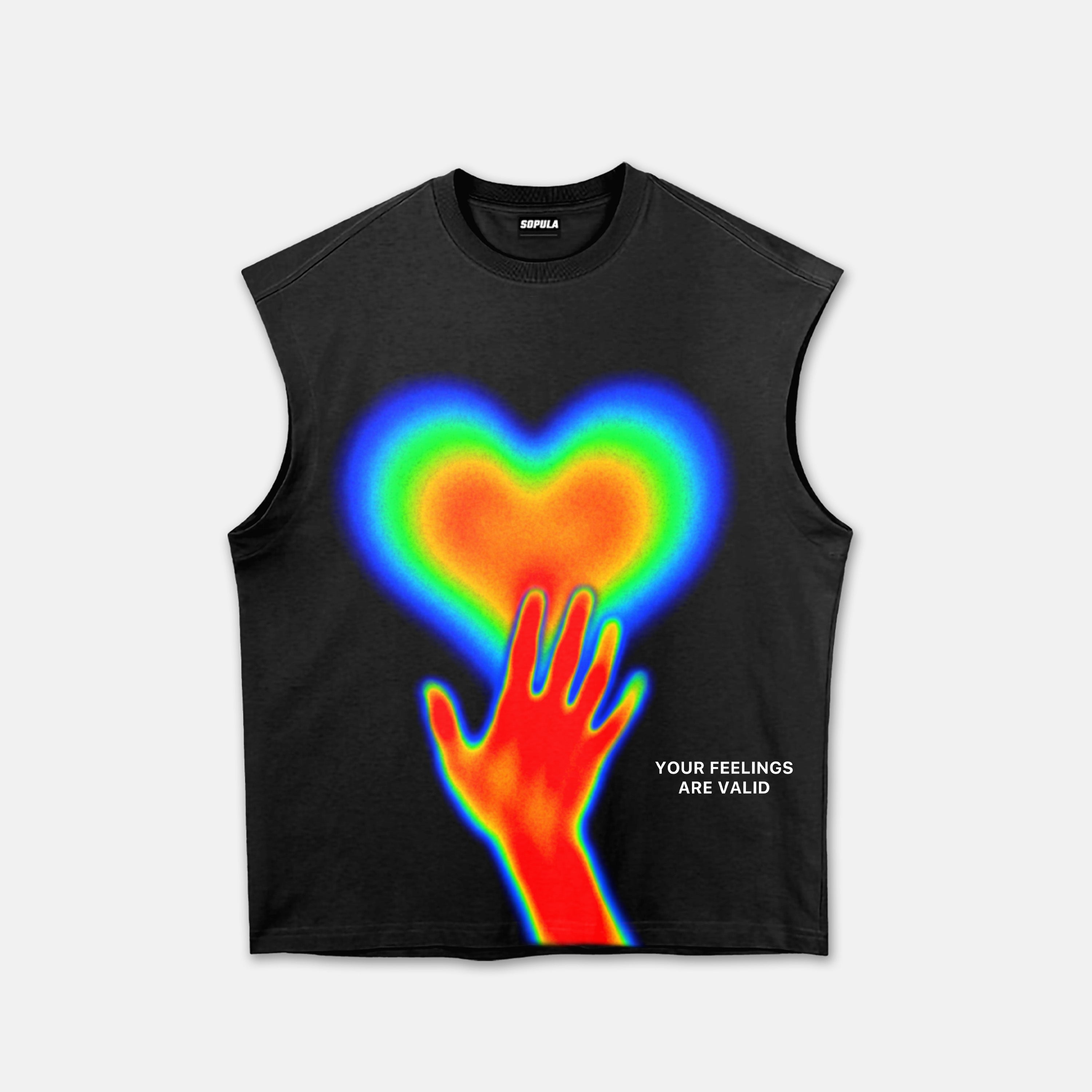 Your Feelings Are Valid Thermal Sensitivity Abstract Graphic Tank Top