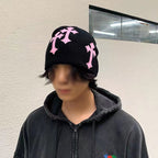 Casual Gothic Cross Pattern  Acrylic Knitted Hat