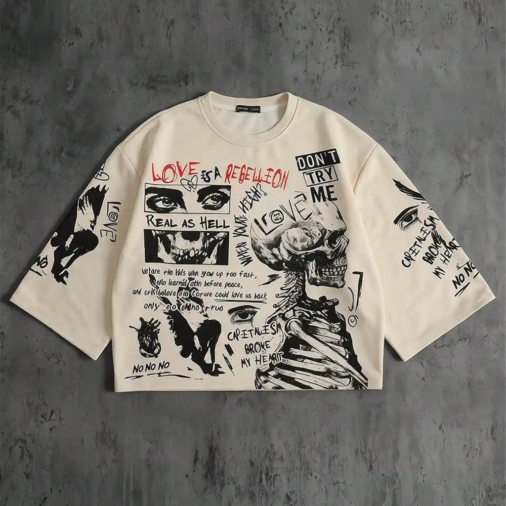 Retro-style Eye Graffiti T-shirt