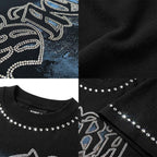 Sacra Retro Angel Graphic Cotton T-shirt