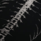 Retro Waffle Skeleton Print Long-sleeved T-shirt