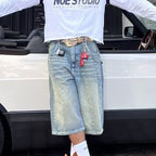 Vintage Washed High Street Denim Shorts