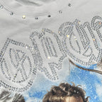 Sopula Retro Angel Cross Graphic Rhinestone Tank Top