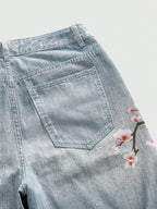 Streetwear Japanese Floral Shorts Jorts