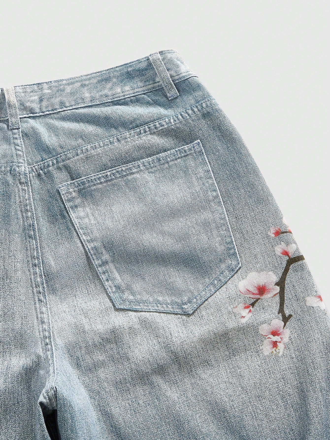 Streetwear Japanese Floral Shorts Jorts
