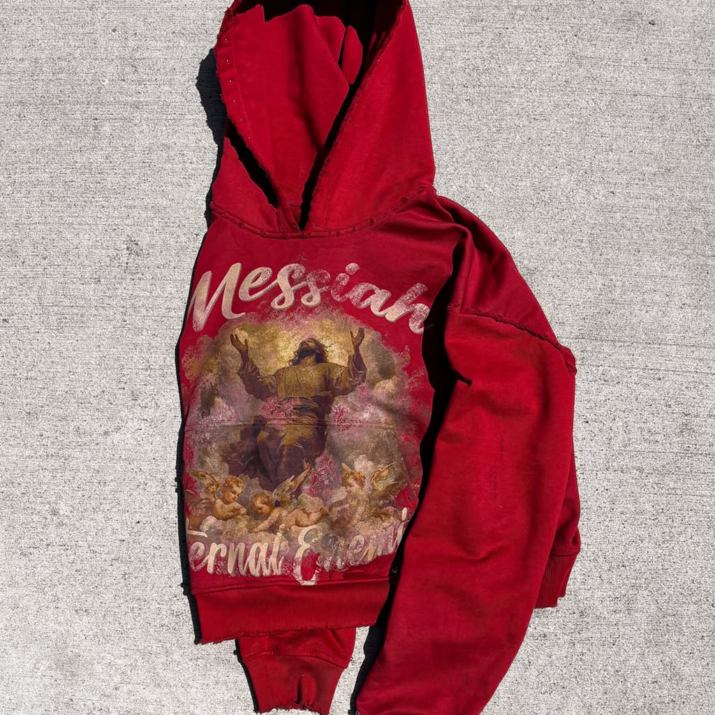 Vintage Messiah Red Hoodie