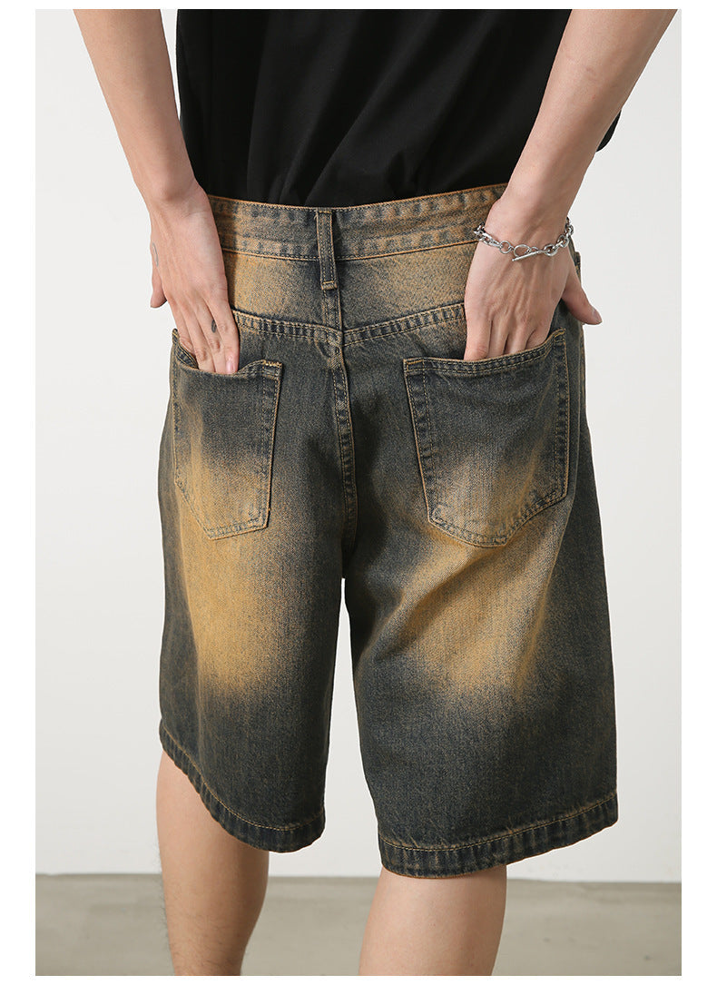 Vintage Distressed Denim Shorts